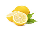Fototapeta Mapy -  lemon on a white background