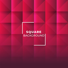 vector illustration of red modern geometric square seamless pattern design background.