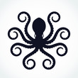 sylized shape silhouette octopus logo
