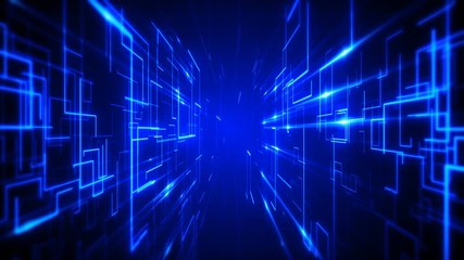 Wall Mural - communication network technology background