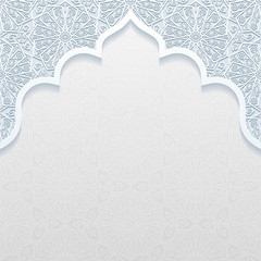 Wall Mural - Background with traditional floral ornament.