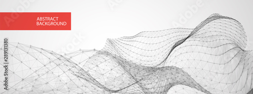 Fotografía Liquid dynamic flow. Trendy fluid cover design.