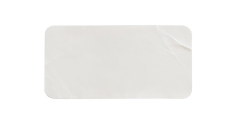 Wall Mural - paper sticker label isolated on white background