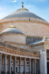 Wall Mural - basilica San Francesco di Paola on Piazza del Plebiscito, Naples, Italy