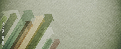 Cuadros en Lienzo Arrows pointing up on paper background