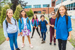 © Louis-Photo - Some nice kids on the school background having fun