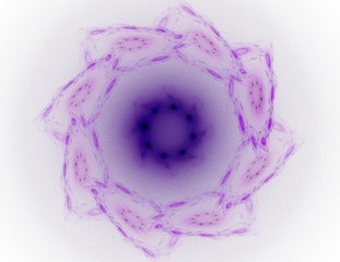 Poster - Abstract fractal color background with crossing circles and oval. Motion illustration.