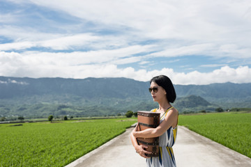 Poster - Asian woman traveling