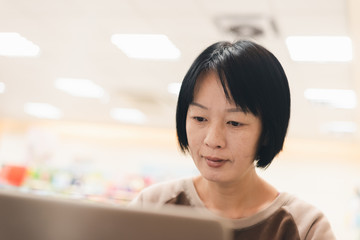 Poster - woman working at a coffee shop