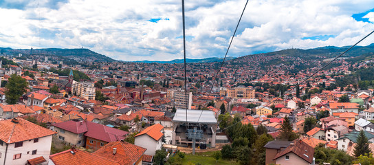 Poster - Cable Car Lift from City Center to Trebevic