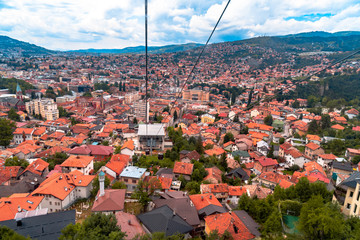 Sticker - Cable Car Lift from City Center to Trebevic