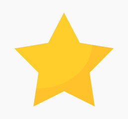 Wall Mural - gold star icon.