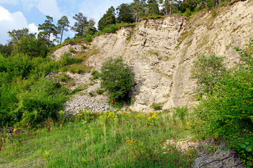 Sticker - stillgelegter Steinbruch, Baden-Württemberg - disused quarry, Germany