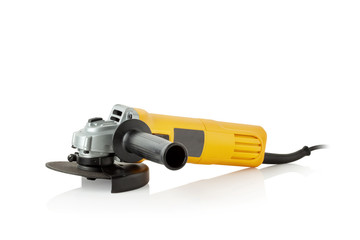 Poster - angle grinder on white background