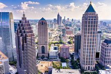 Aerial View Downtown Atlanta Skyline