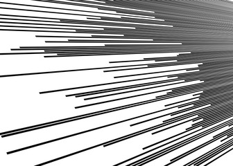 Poster - 3d lines pattern in perspective. Oblique, slanting stripes. Diminishing parallel, straight skew strips, streaks texture.Asymmetric dynamic lines abstract geometric illustration. Lineal, linear element