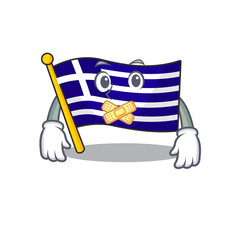 Wall Mural - Silent greece flag placed in cartoon cupboard