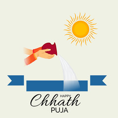 Canvas Print - Happy Chhath Puja