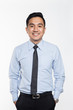 Asian man wearing business attire smiling