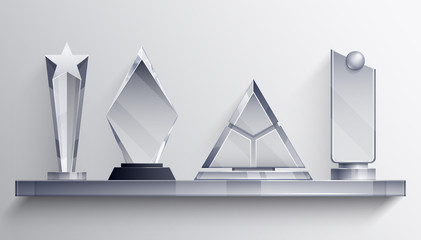 Wall Mural - trophies shelf concept