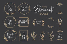 Beautiful Hand Drawn Floral Wreath Vector Collection