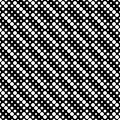Poster - Geometrical abstract monochrome dot pattern background design - black and white vector graphic from dots