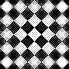 Poster - Black and white square pattern background - abstract monochrome vector graphic from squares
