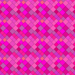 Poster - Seamless abstract square pattern background - deep pink vector graphic design from diagonal squares