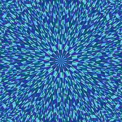 Poster - Abstract pattern background design - psychedelic circular hypnotic colorful vector graphic with geometrical tiles
