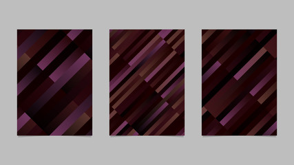 Poster - Modern geometrical trendy gradient stripe template design set - abstract vector page graphic
