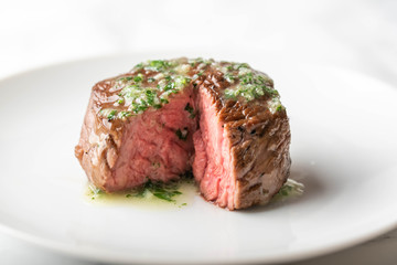 Wall Mural - inside face of cutted beef fillet mignon