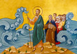 Secovska Polianka, Slovakia. 2019/8/22. The icon of The Crossing of the Red Sea – Moses leading Israelites through the Sea of Reeds. The Greek Catholic church of Saint Elijah. 