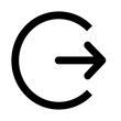 circle logout icon vectors