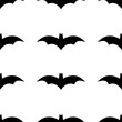 halloween helloween bat skull seamless pattern illustration vector