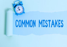 Handwriting Text Writing Common Mistakes. Conceptual Photo Actions That Are Often Used Interchangeably With Error