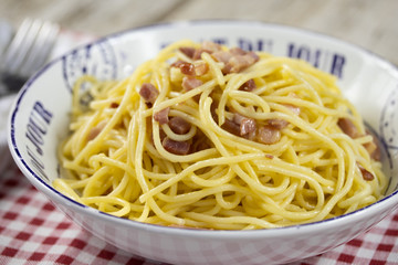 Canvas Print - spaghetti carbonara