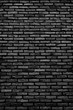 Surface of black brick stone wall textured for background