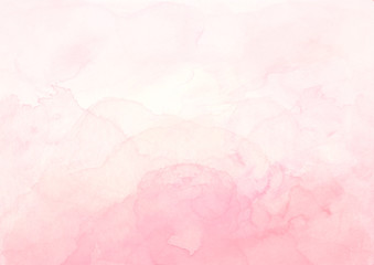 Fototapeta Soft pink ombre background Watercolor gradient texture Wedding invitation design