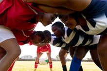 Young Adult Female Rugby Match
