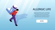 © Macrovector - Allergy Horizontal Banner