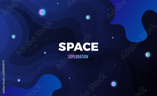 Space background design Tableau sur Toile