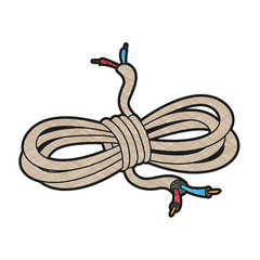 Poster - cable design vector with texture colors