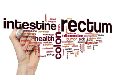 Sticker - Rectum word cloud