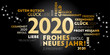 © Trueffelpix - 2020 Neujahrsgruss schwarz und gold - Wünsche auf deutsch