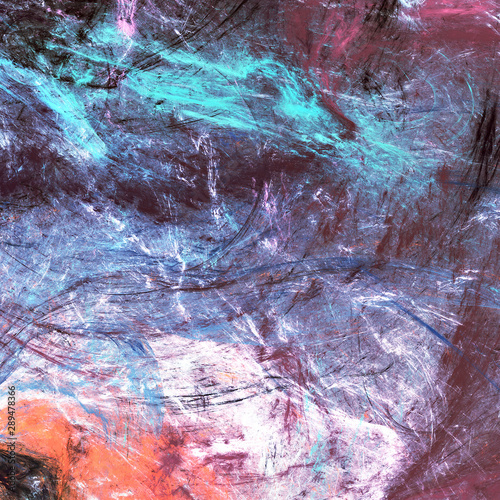 Bright artistic splashes. Abstract painting color texture. Modern paint patte...