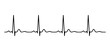 Ecg heart beat line. Vector illustration icon.