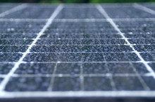 Solar Panels In The Rain