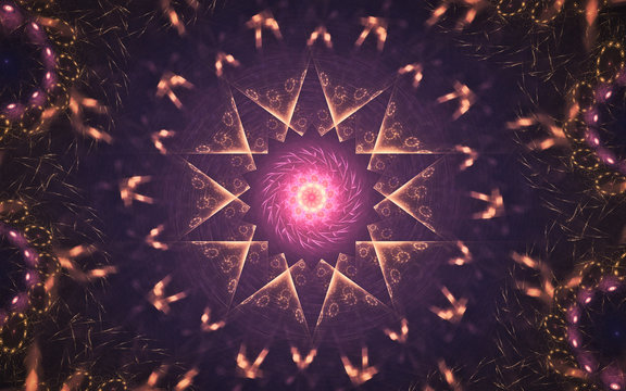 digital generated image in the form of abstract geometric shapes of various shades and colors for use in web design and computer graphics