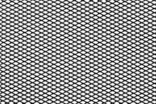 Black Mesh Texture Isolated On White Background, Clipping Path