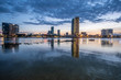 © Jeff Perigois - Dusk time over Danang city and Han river, central Vietnam